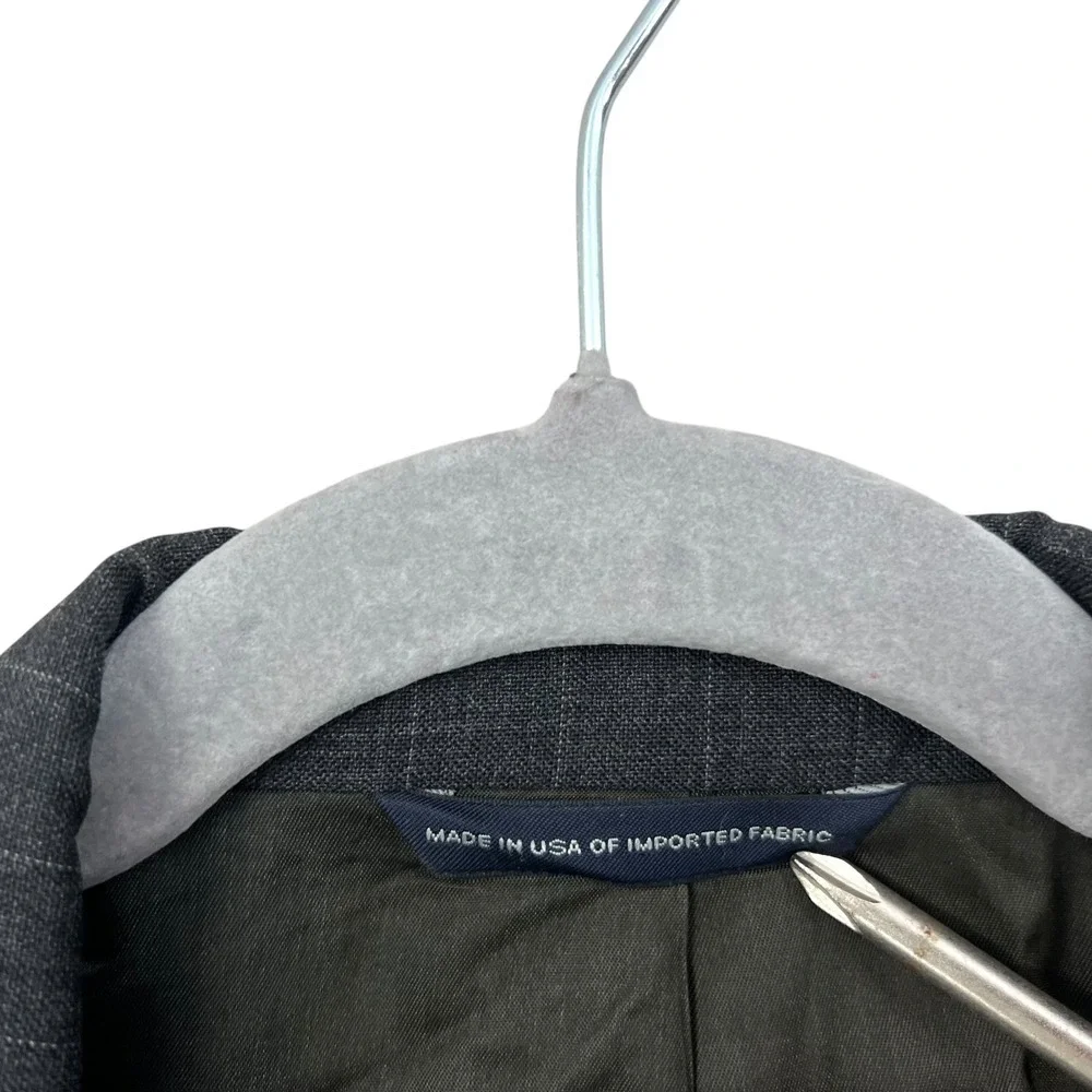 Brooks Brothers Mens Wool Pinstripe Blazer Suit 2 Button Vented Gray Size 42S